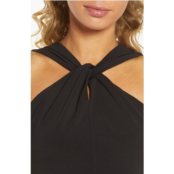NWT! French Connection Black Panthea Halter Mini Cocktail Dress - Size 4 - Picture 3 of 10